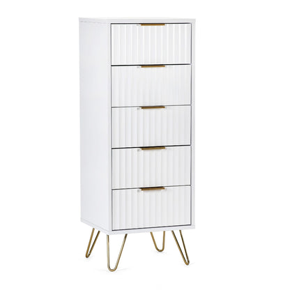 Murano 5 Drawer Tallboy