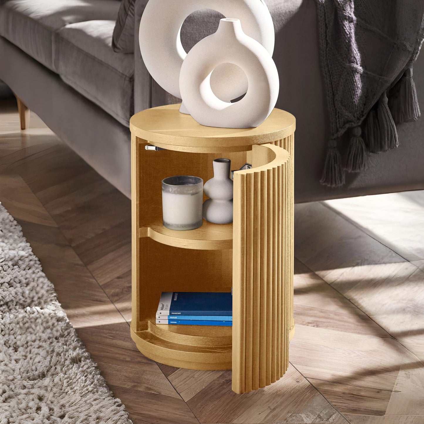 Louis Side Table With Door