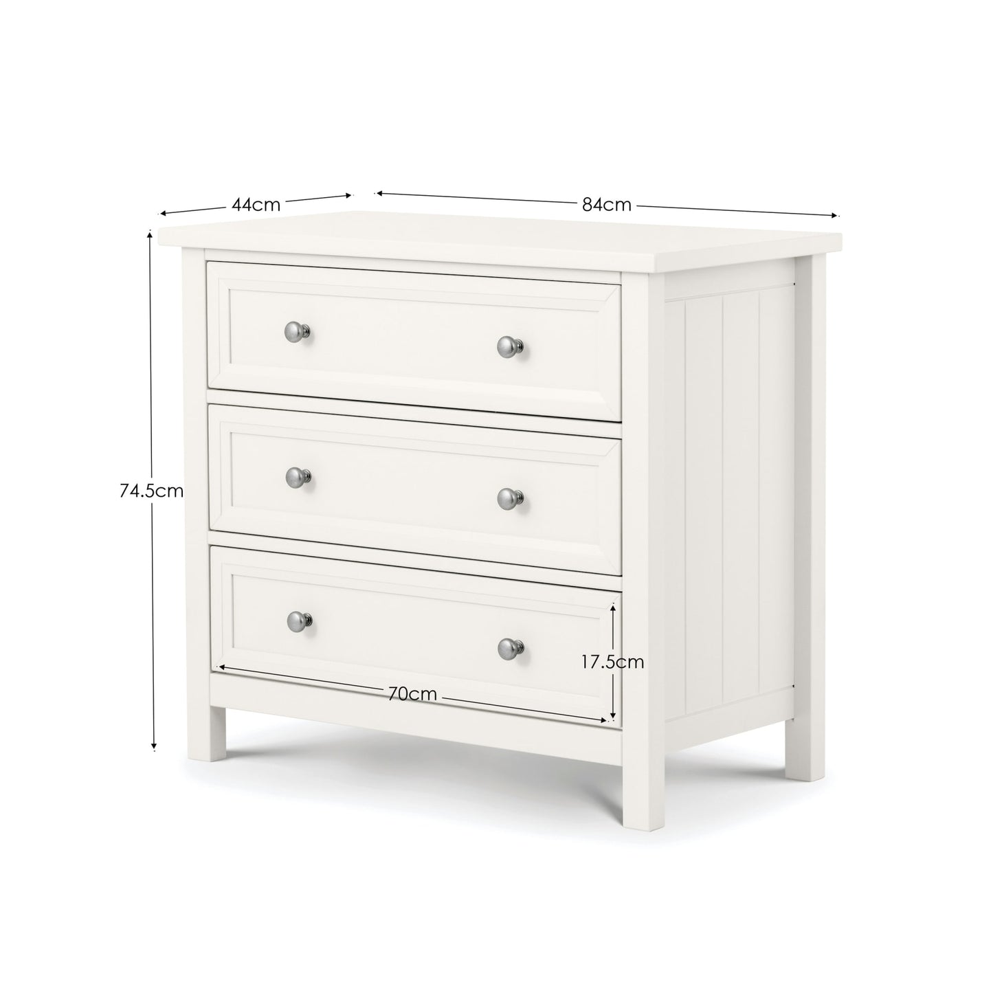 Maine 3 Drawer Wide Chest