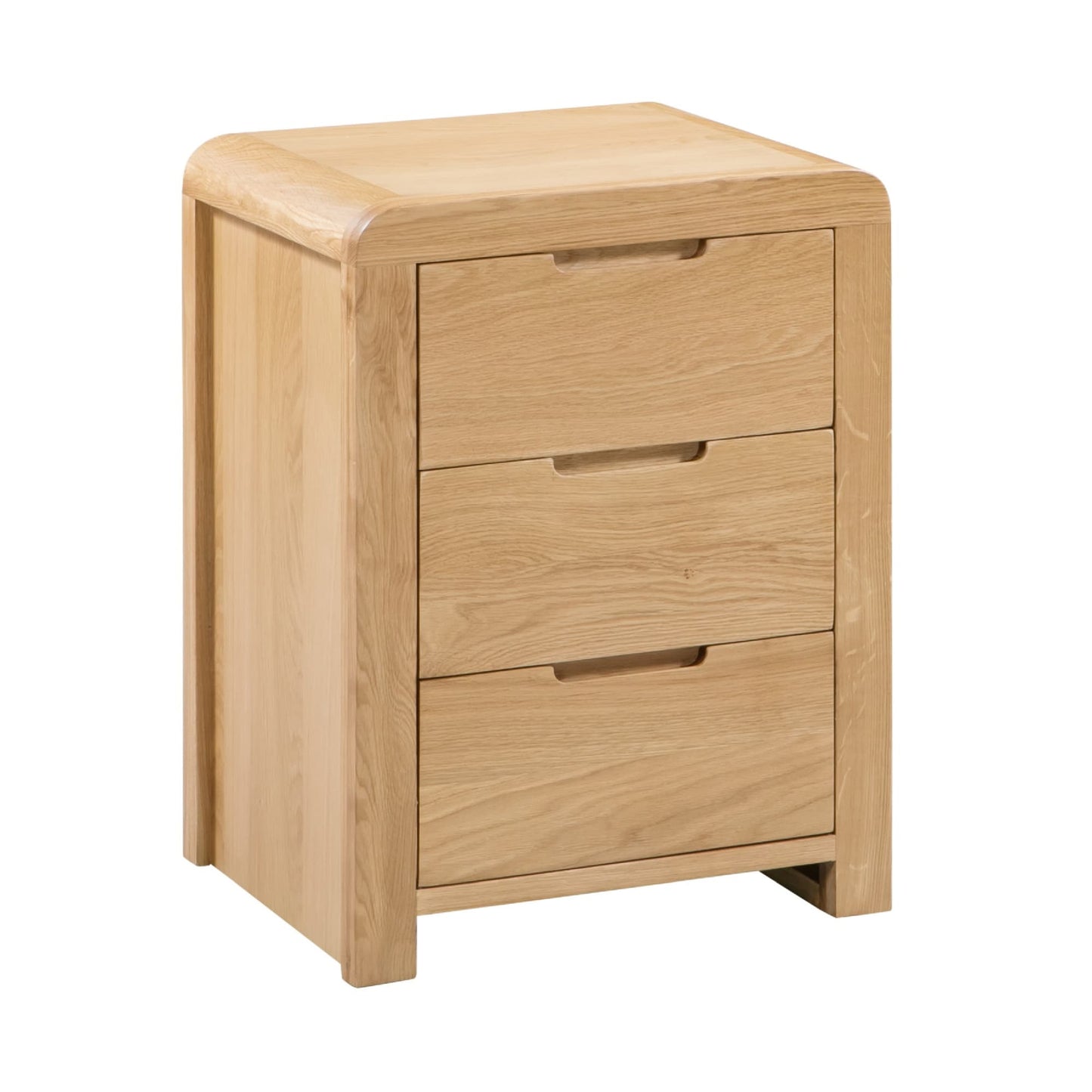 Curve 3 Drawer Bedside