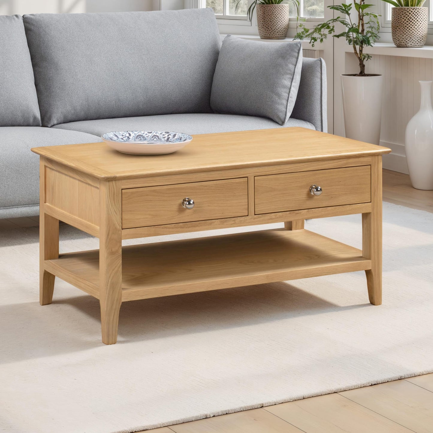 Cotswold Coffee Table With 2 Drawers