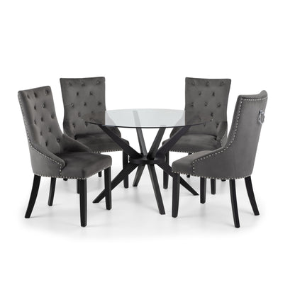 Hayden Round Glass Table