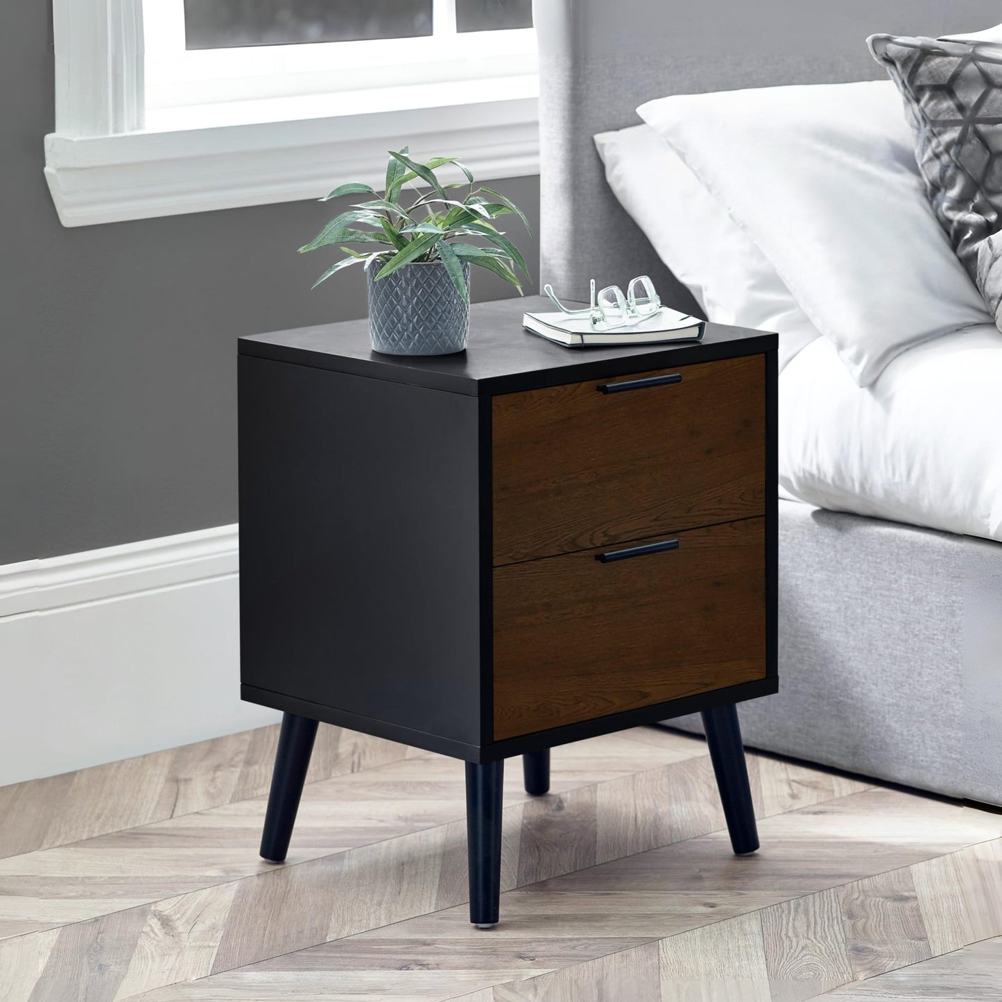 Alba 2 Drawer Bedside