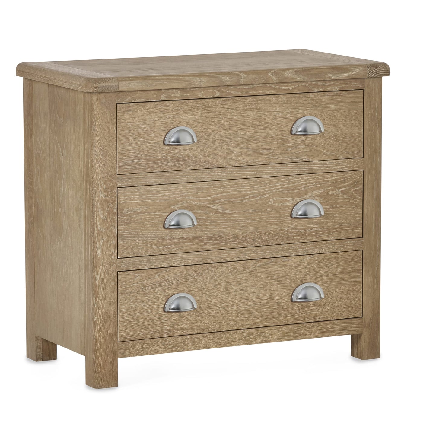 Memphis Limed Oak 3 Drawer Chest
