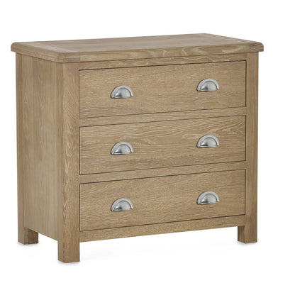 Memphis Limed Oak 3 Drawer Chest