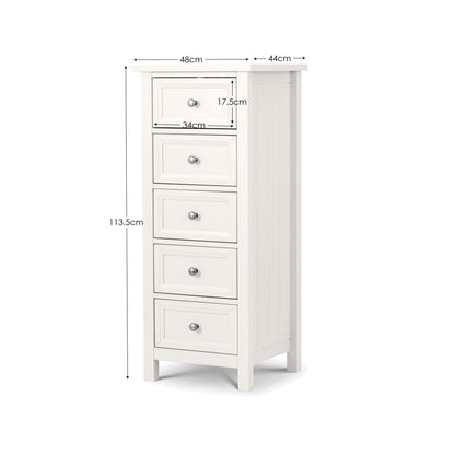 Maine 5 Drawer Tall Chest