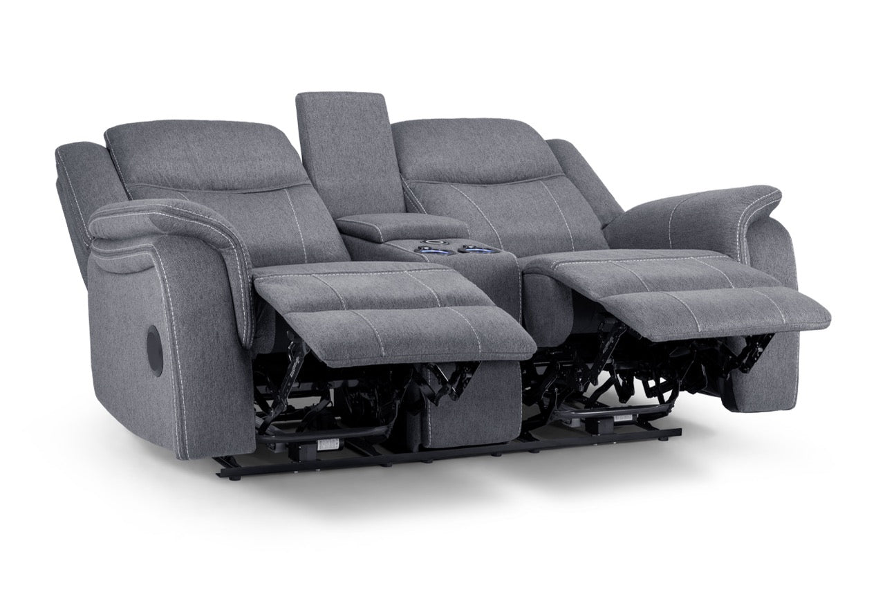 Galaxy Tech Recliner 2-Seater Sofa