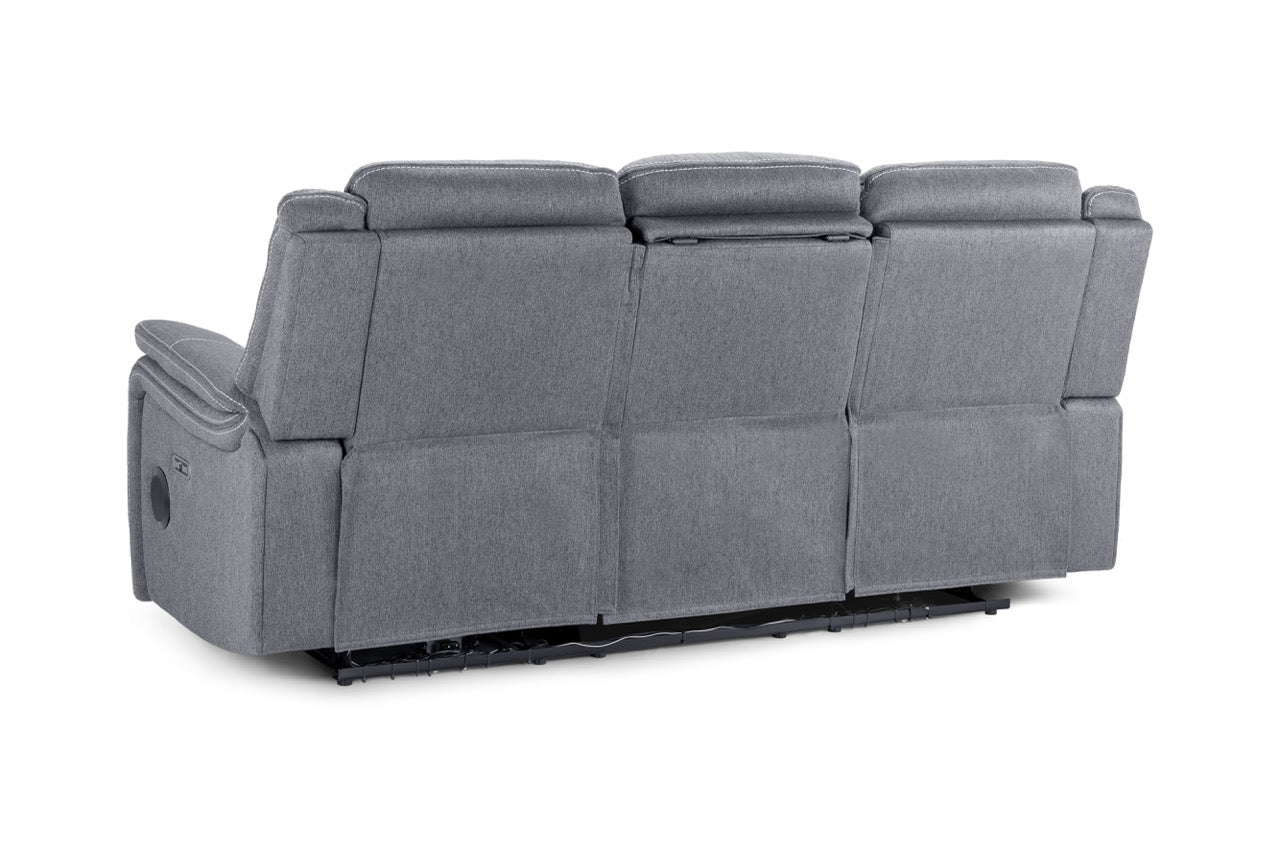 Galaxy Tech Recliner 3-Seater Sofa