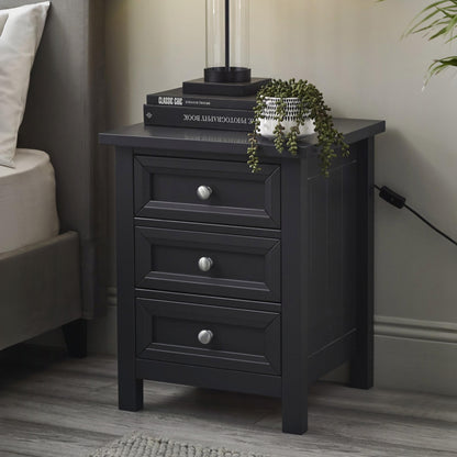 Maine 3 Drawer Bedside