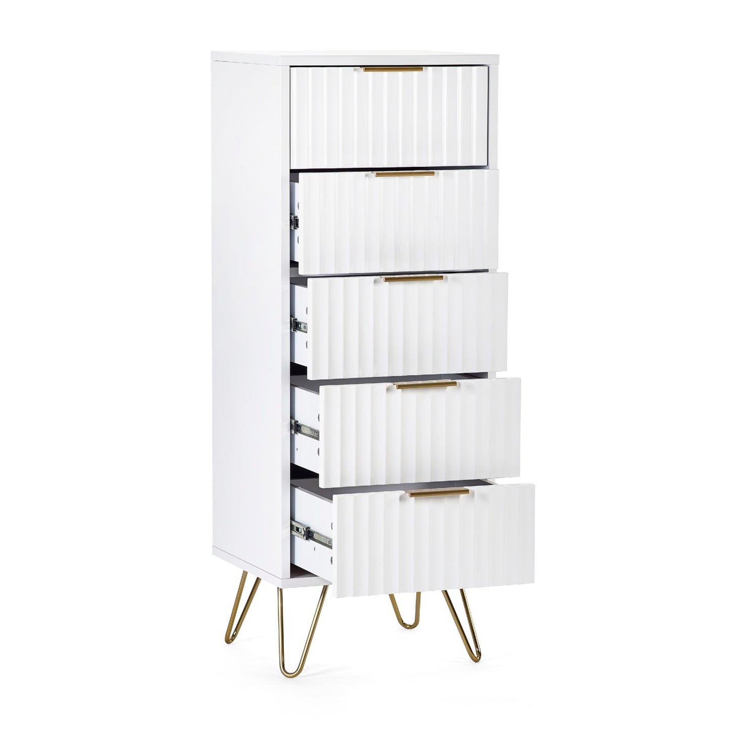 Murano 5 Drawer Tallboy