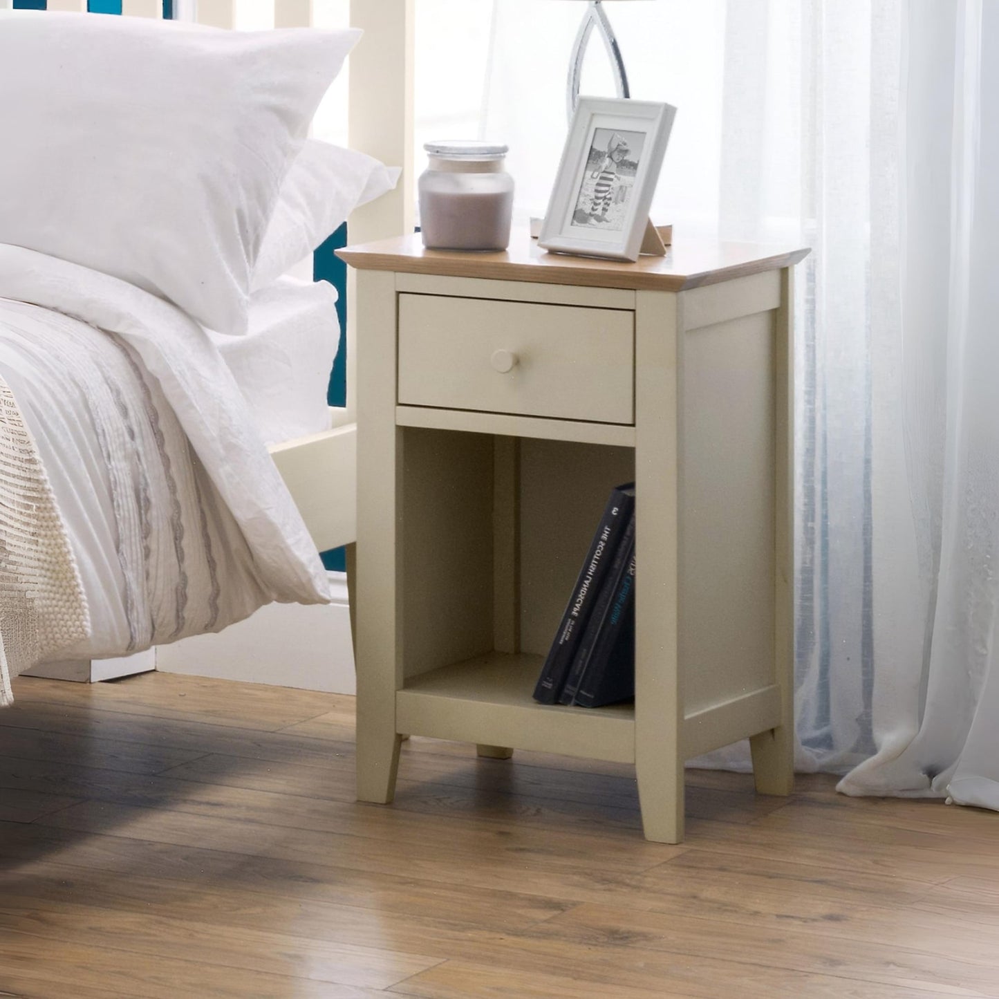 Salerno Shaker 1 Drawer Bedside