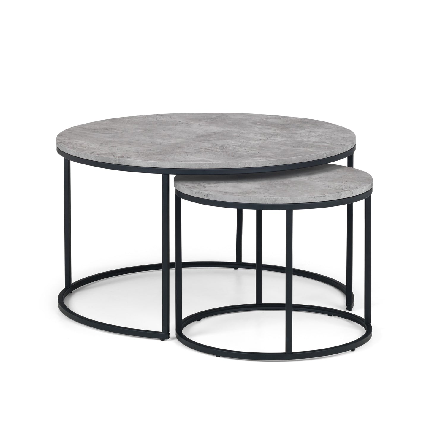 Staten Concrete Round Nesting Coffee Table