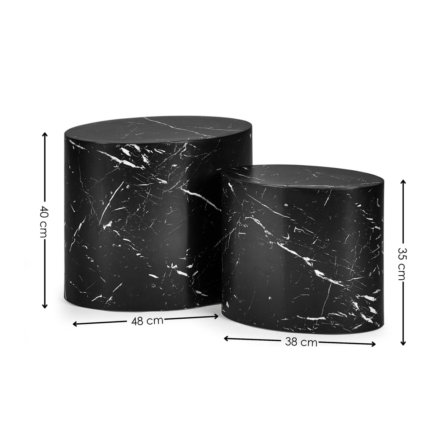 Toba Oval Nest of Tables