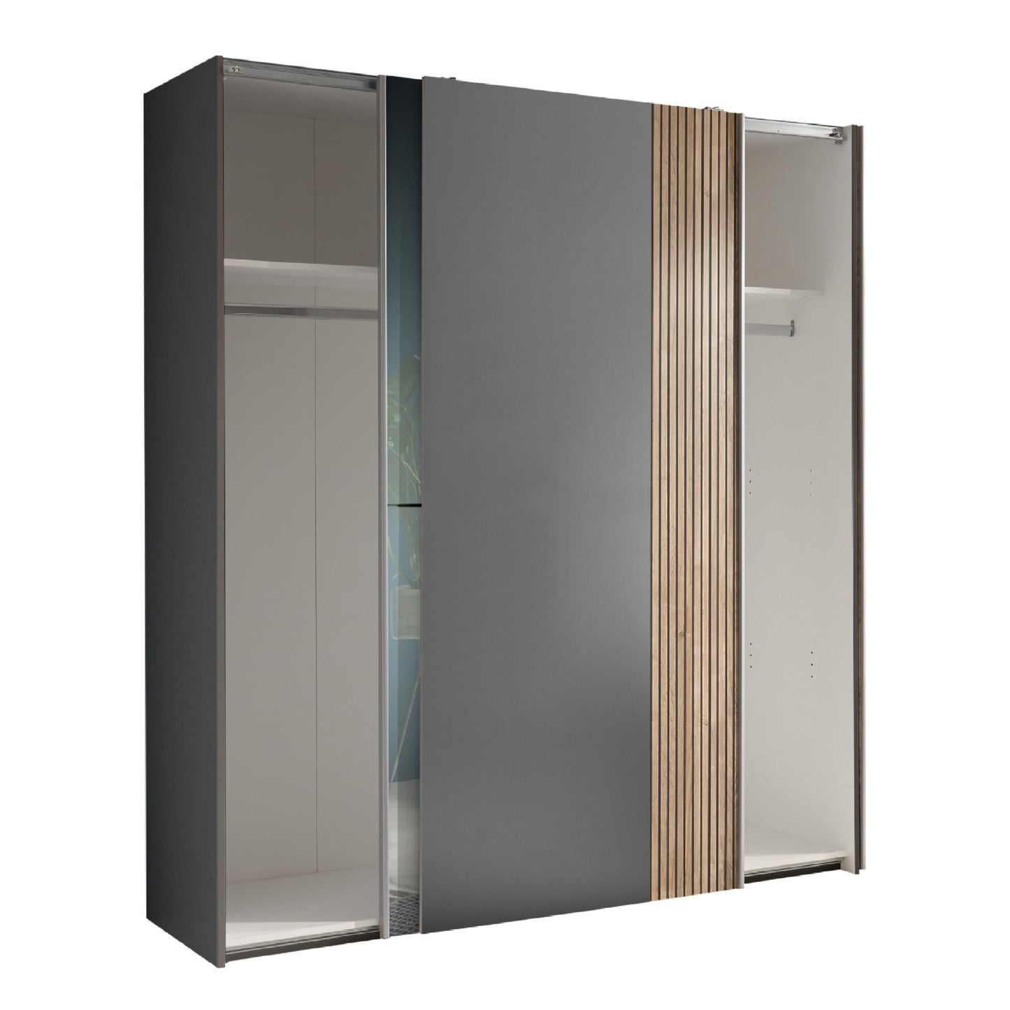 Berno Sliding Door Wardrobe With Mirror
