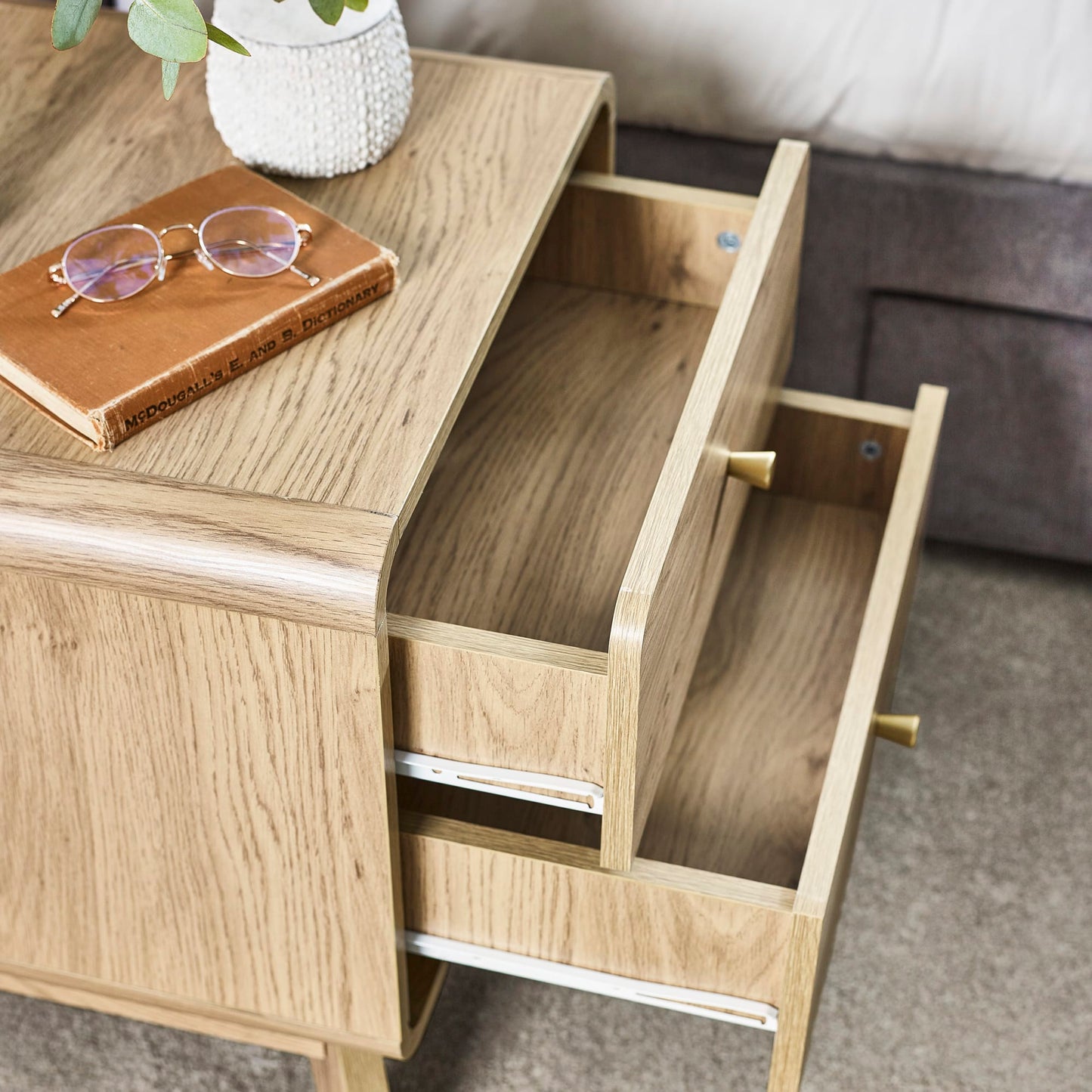 Ingrid 2 Drawer Bedside