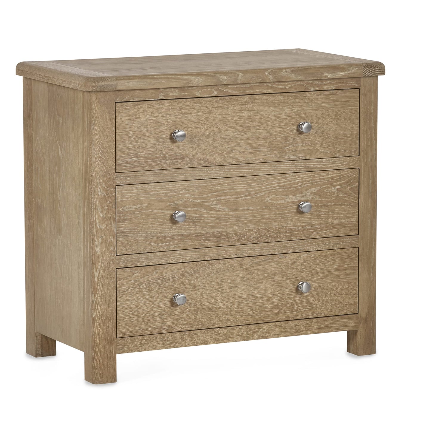 Memphis Limed Oak 3 Drawer Chest