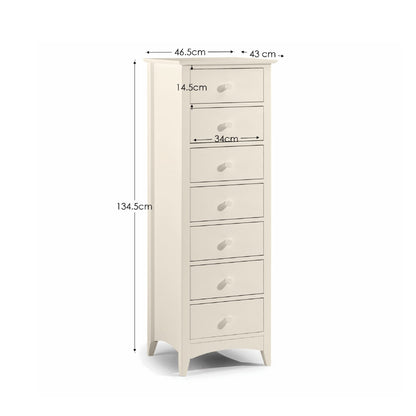 Cameo 7 Drawer Narrow Chest