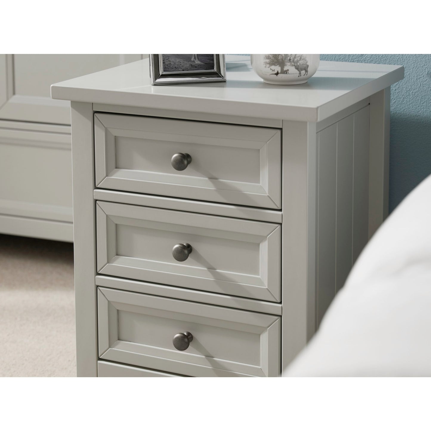 Maine 3 Drawer Bedside