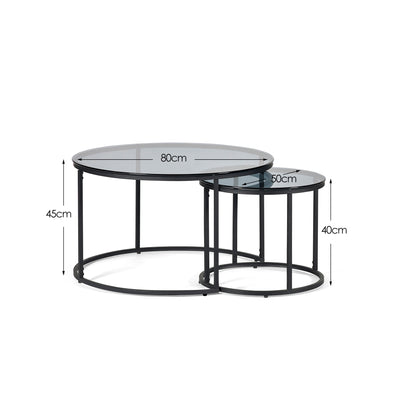 Chicago Round Nesting Coffee Tables