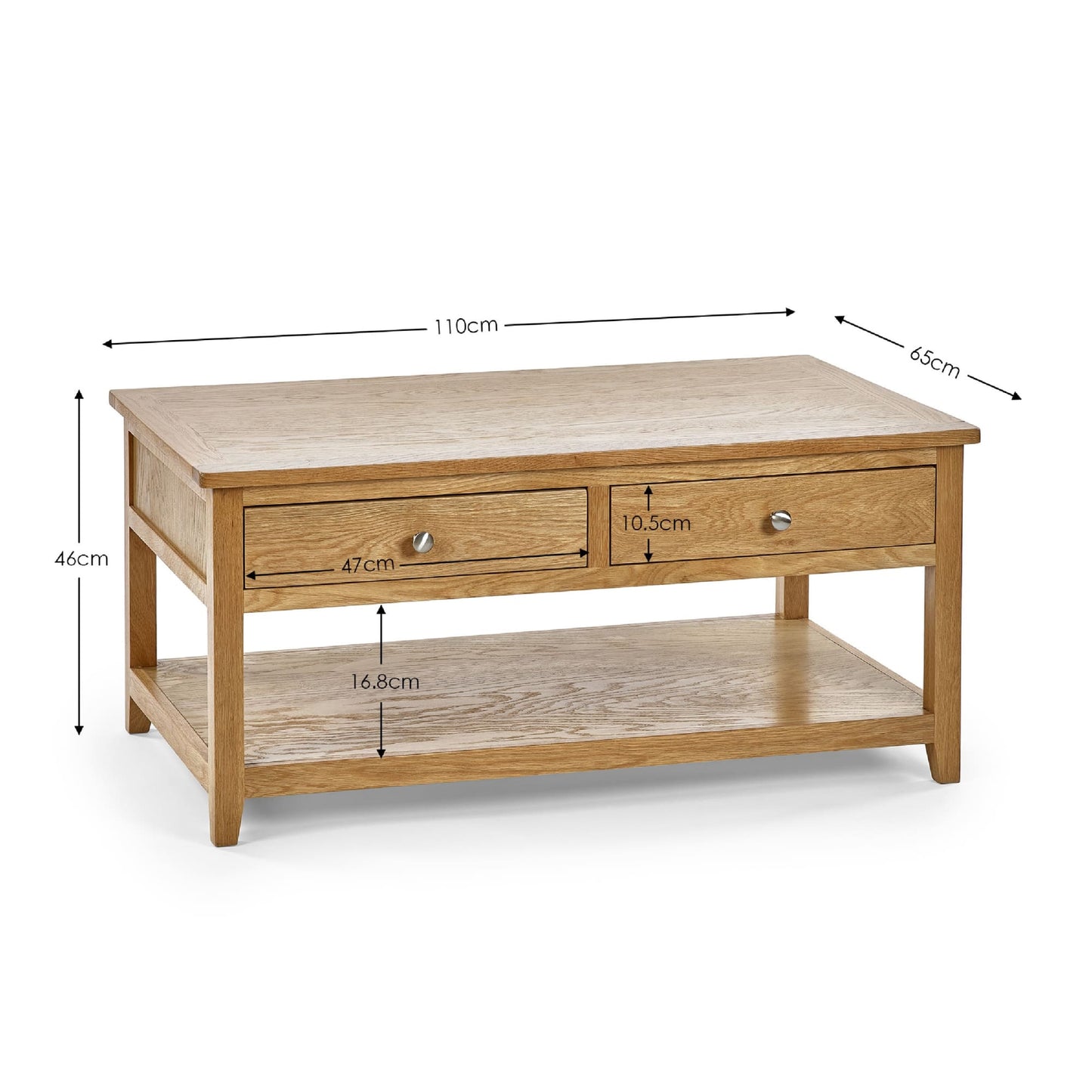 Mallory Coffee Table 2 Drawers