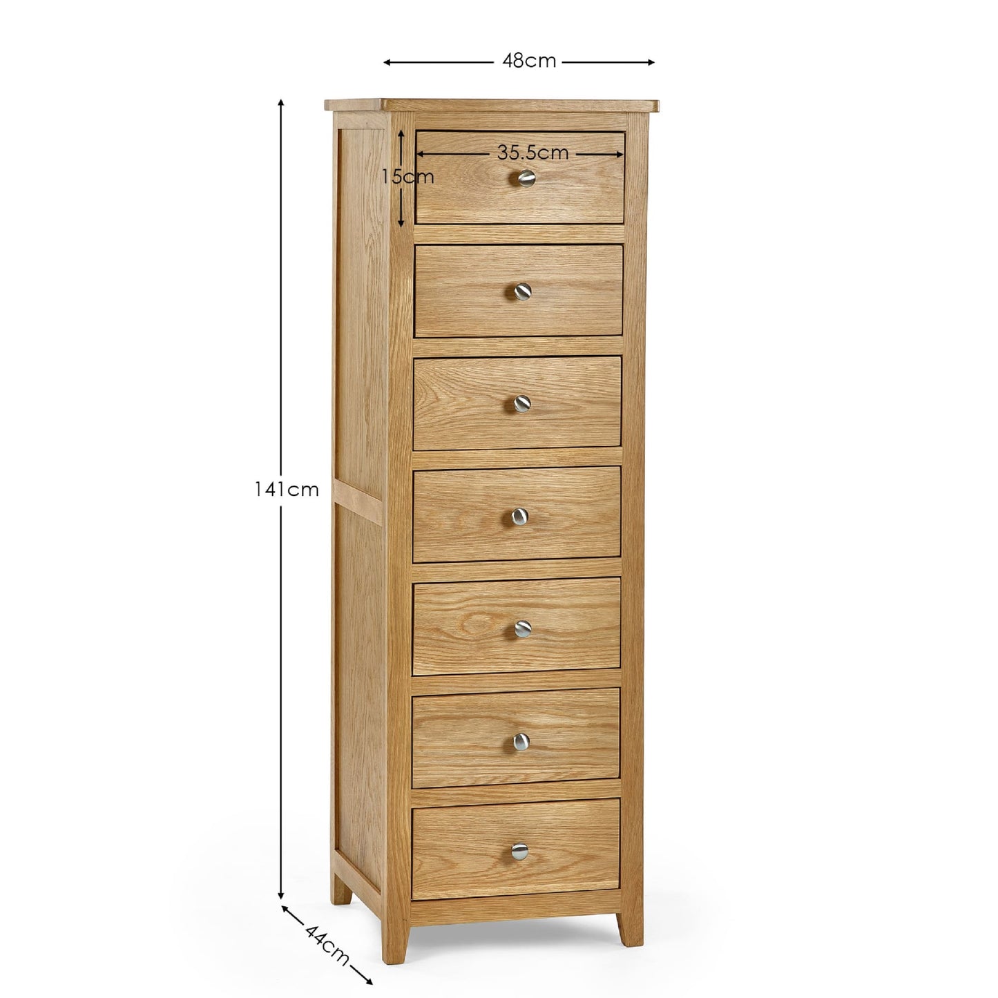 Mallory 7 Drawer Narrow Chest