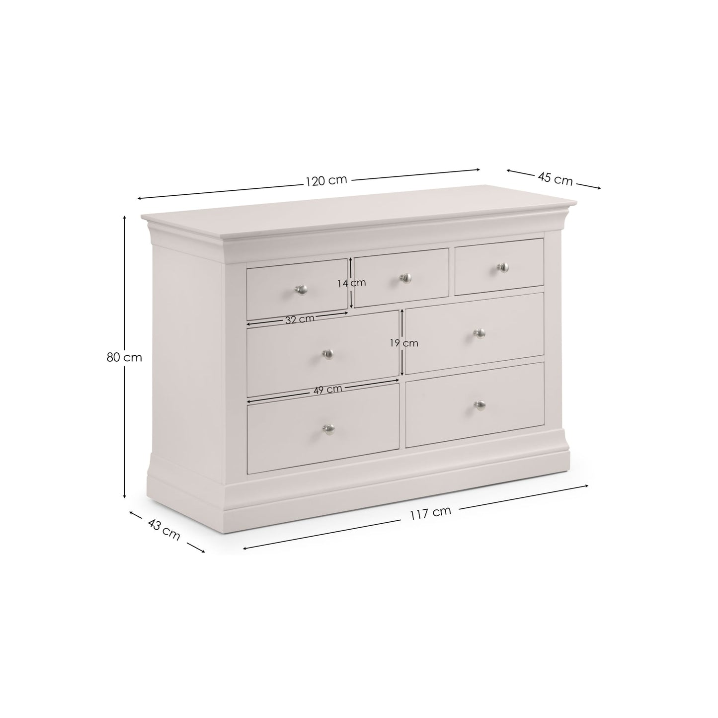 Clermont 4+3 Drawer Chest