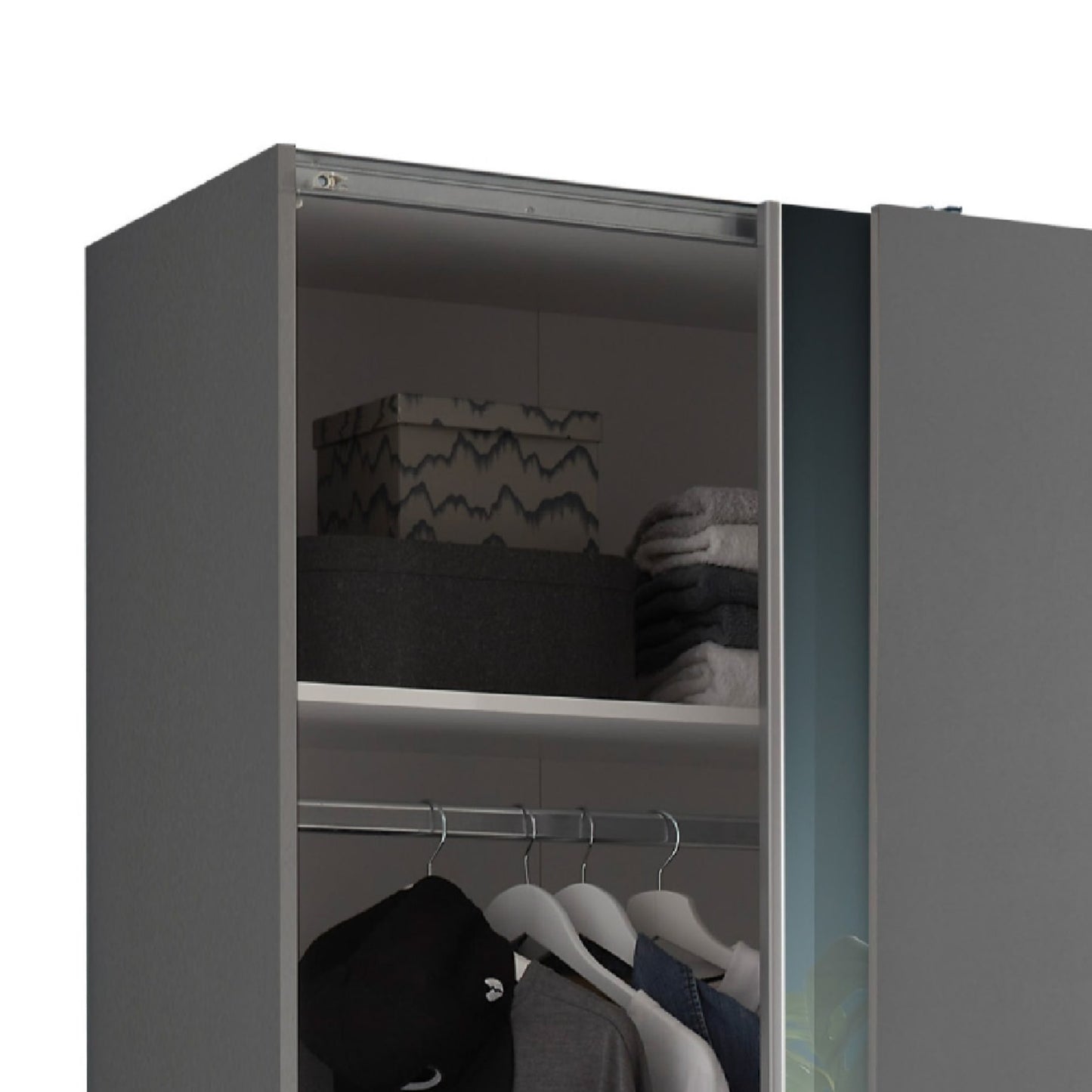 Berno Sliding Door Wardrobe With Mirror