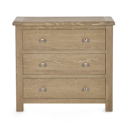 Memphis Limed Oak 3 Drawer Chest