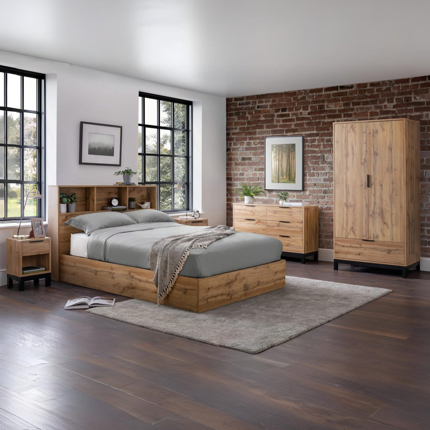 Bali 2 Door 1 Drawer Wardrobe