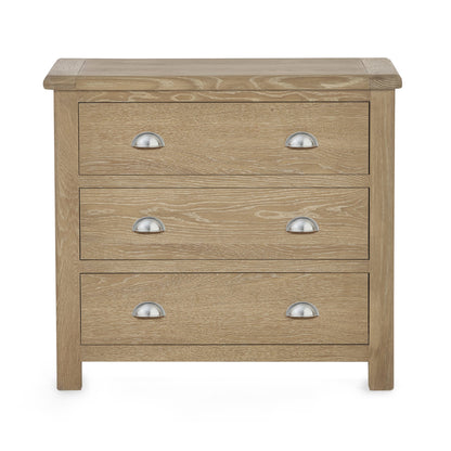 Memphis Limed Oak 3 Drawer Chest