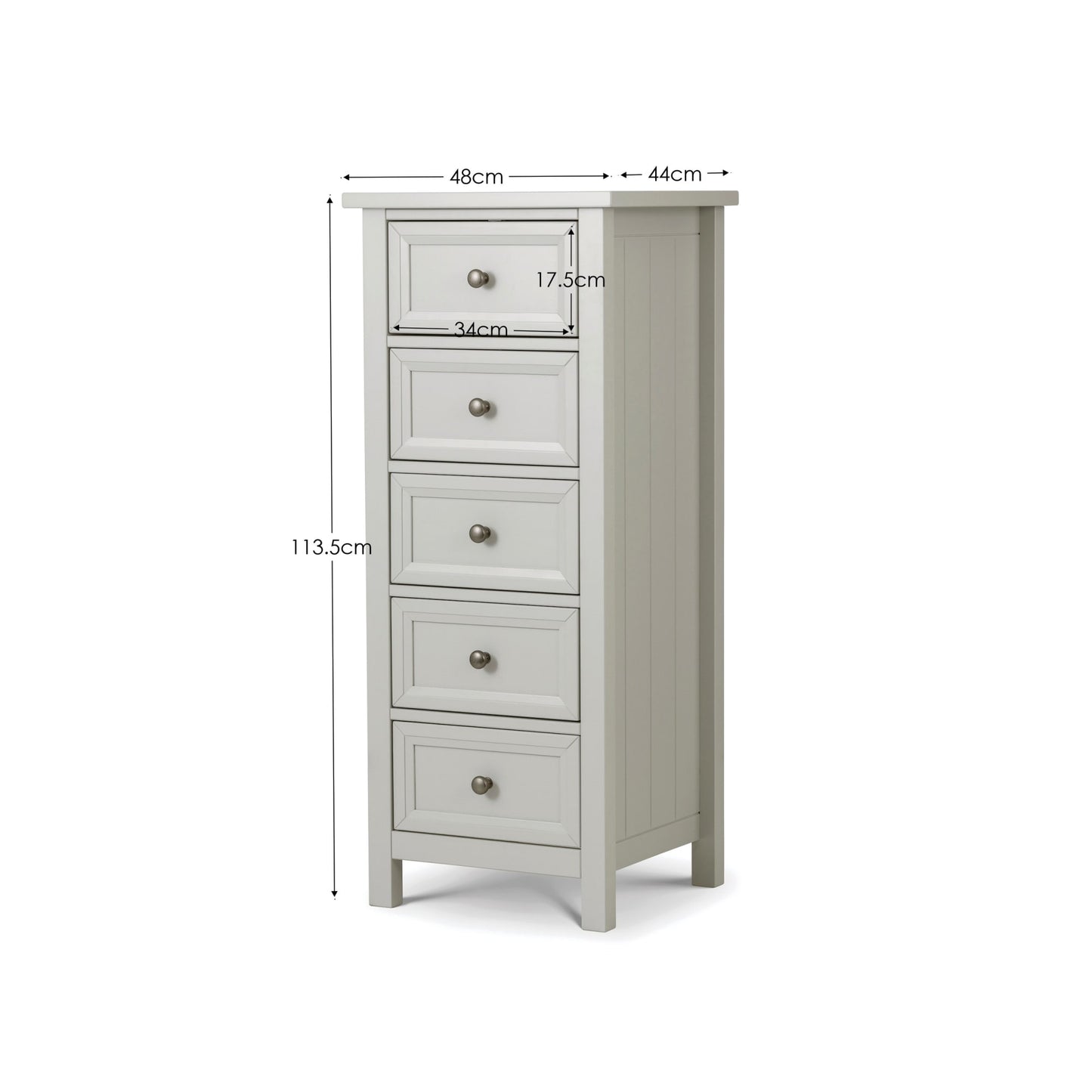 Maine 5 Drawer Tall Chest
