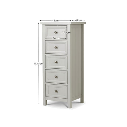 Maine 5 Drawer Tall Chest