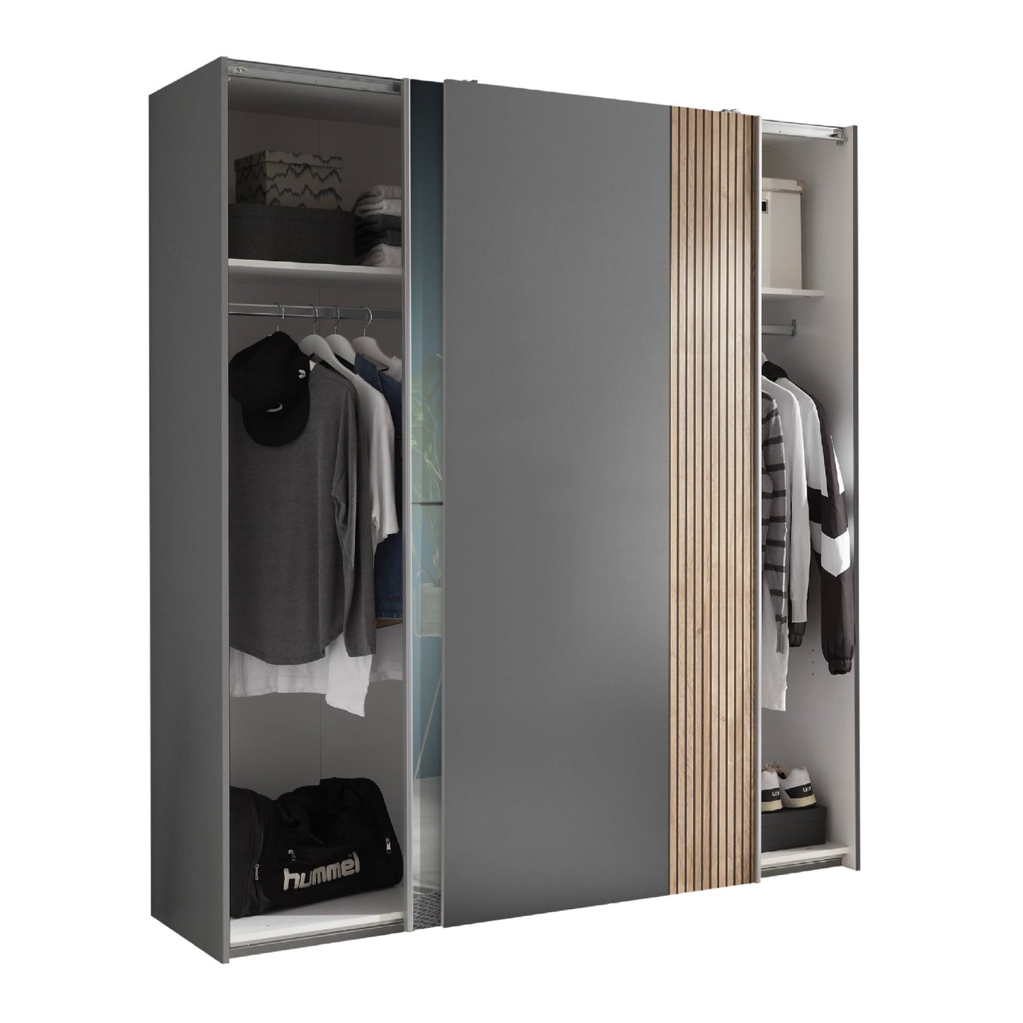 Berno Sliding Door Wardrobe With Mirror
