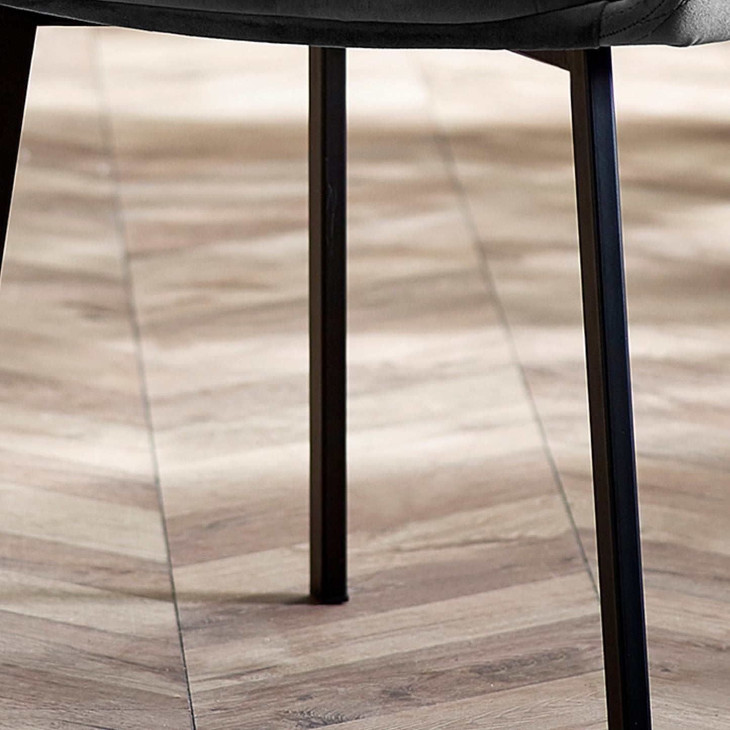 Lima Dining Chair - Grey Velvet