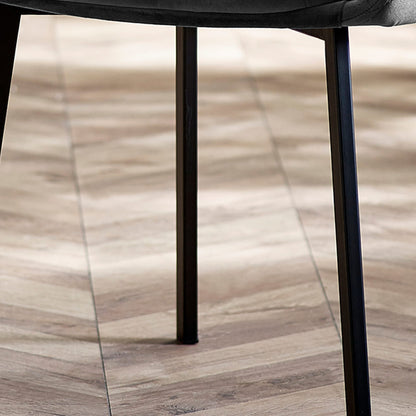 Lima Dining Chair - Grey Velvet