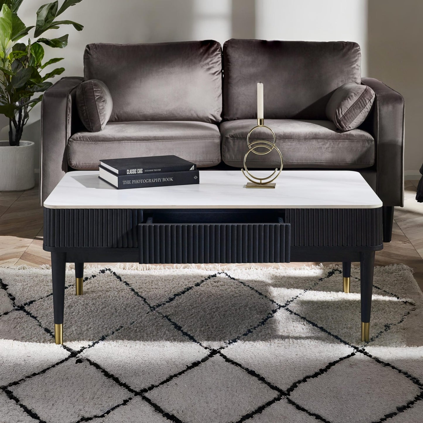 Louis Coffee Table With 2 Drawers