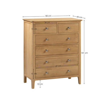 Cotswold 4+2 Drawer Chest