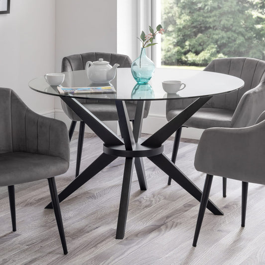 Hayden Round Glass Table