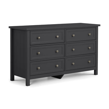 Maine 6 Drawer Wide Chest