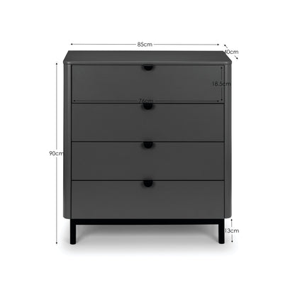 Chloe 4 Drawer Chest
