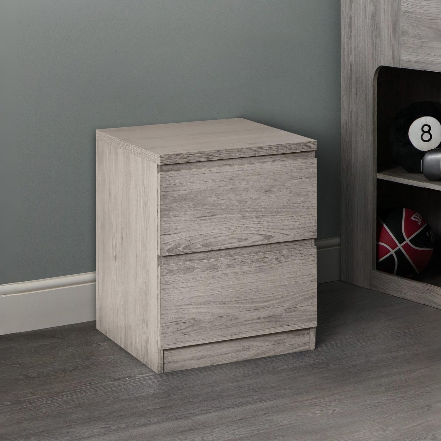 Jupiter 2 Drawer Bedside
