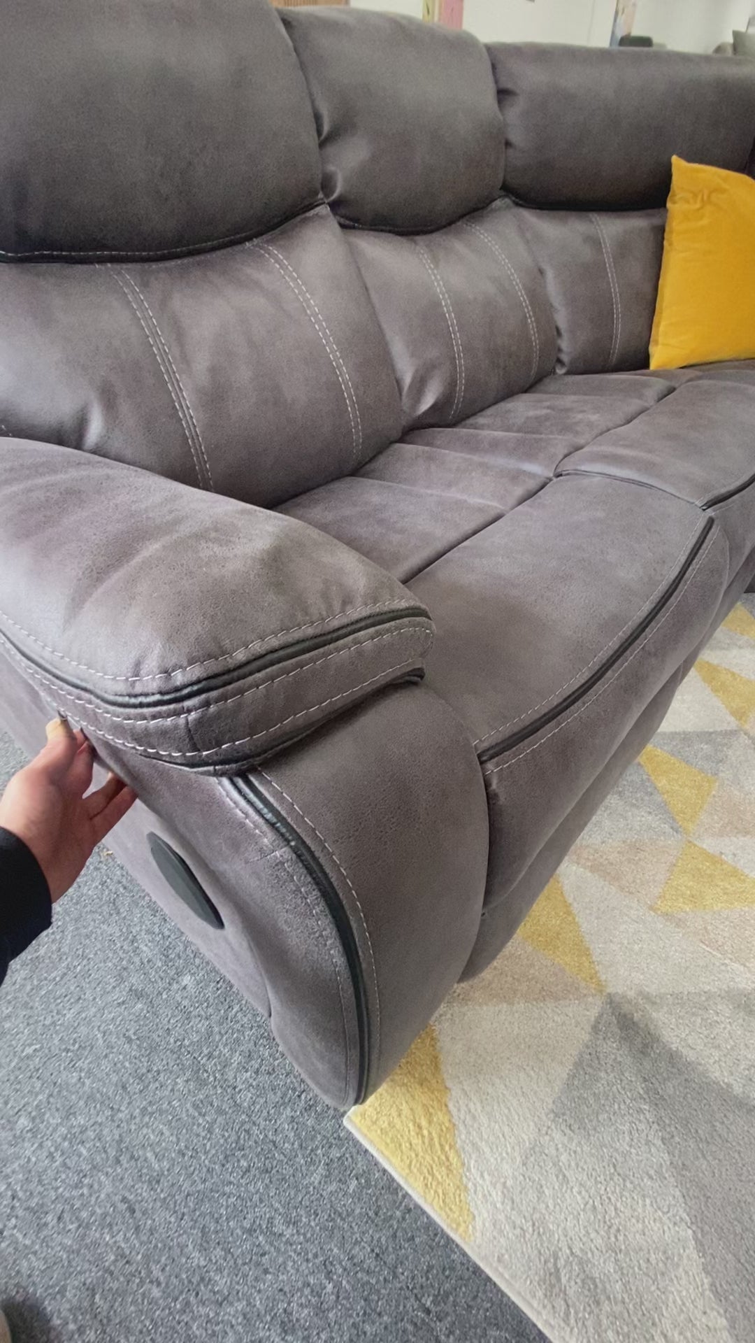 Lotus modular power recliner sofa video demonstration