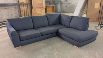 DFS Navy Blue RHF Corner Sofa #U1381
