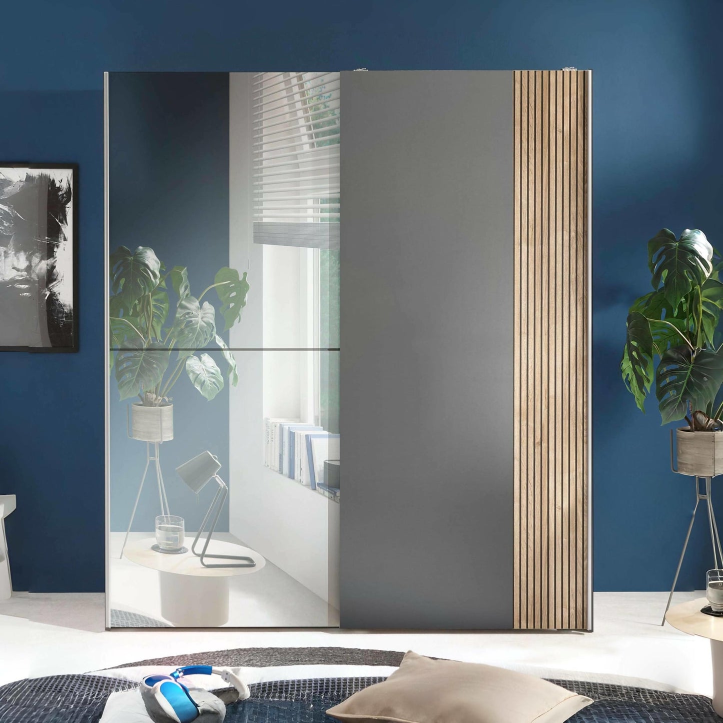 Berno Sliding Door Wardrobe With Mirror