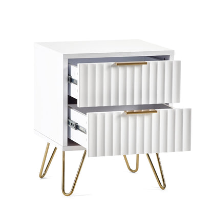 Murano 2 Drawer Bedside