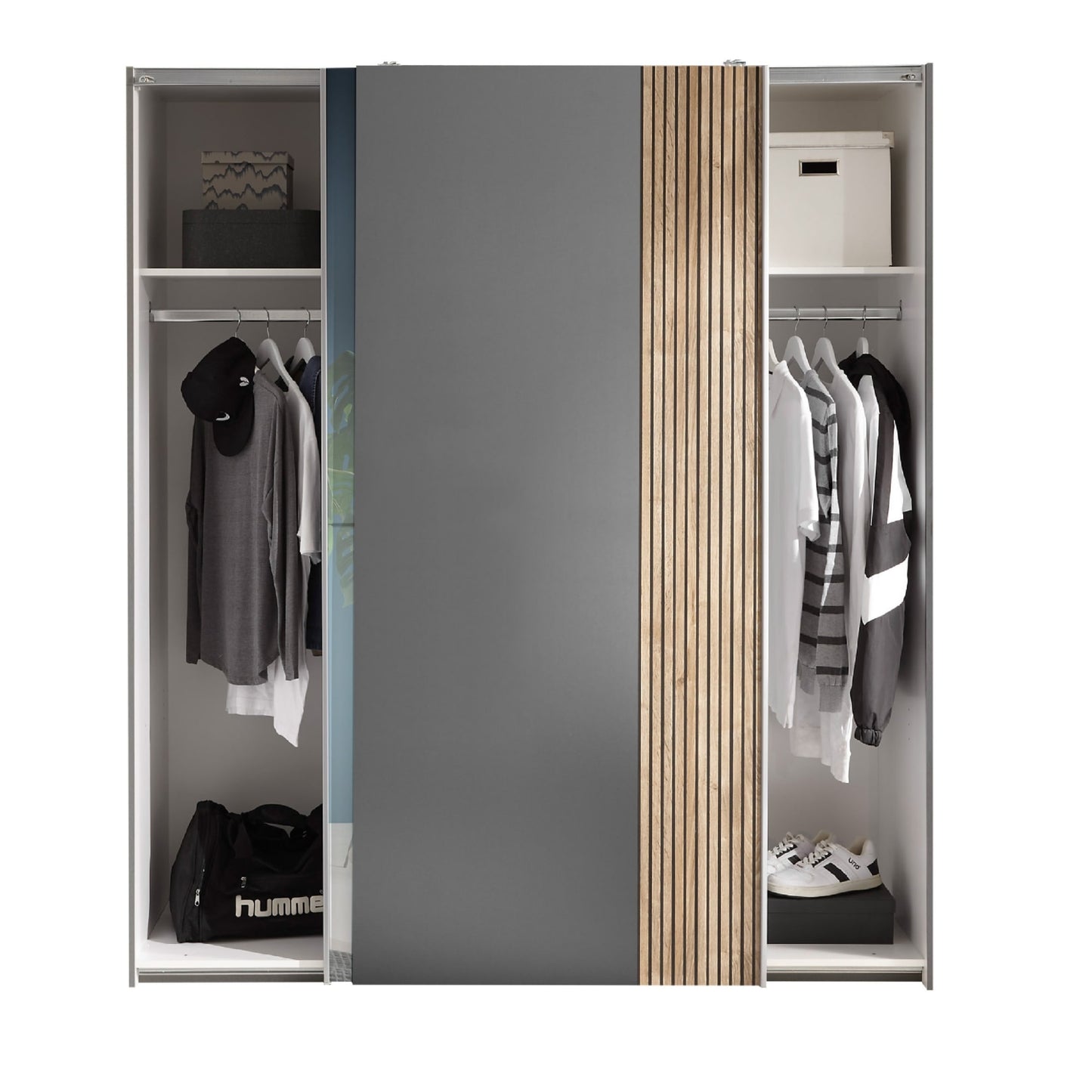 Berno Sliding Door Wardrobe With Mirror
