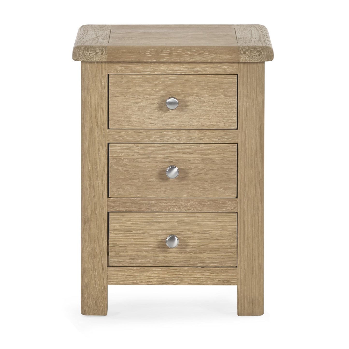 Memphis Limed Oak 3 Drawer Bedside