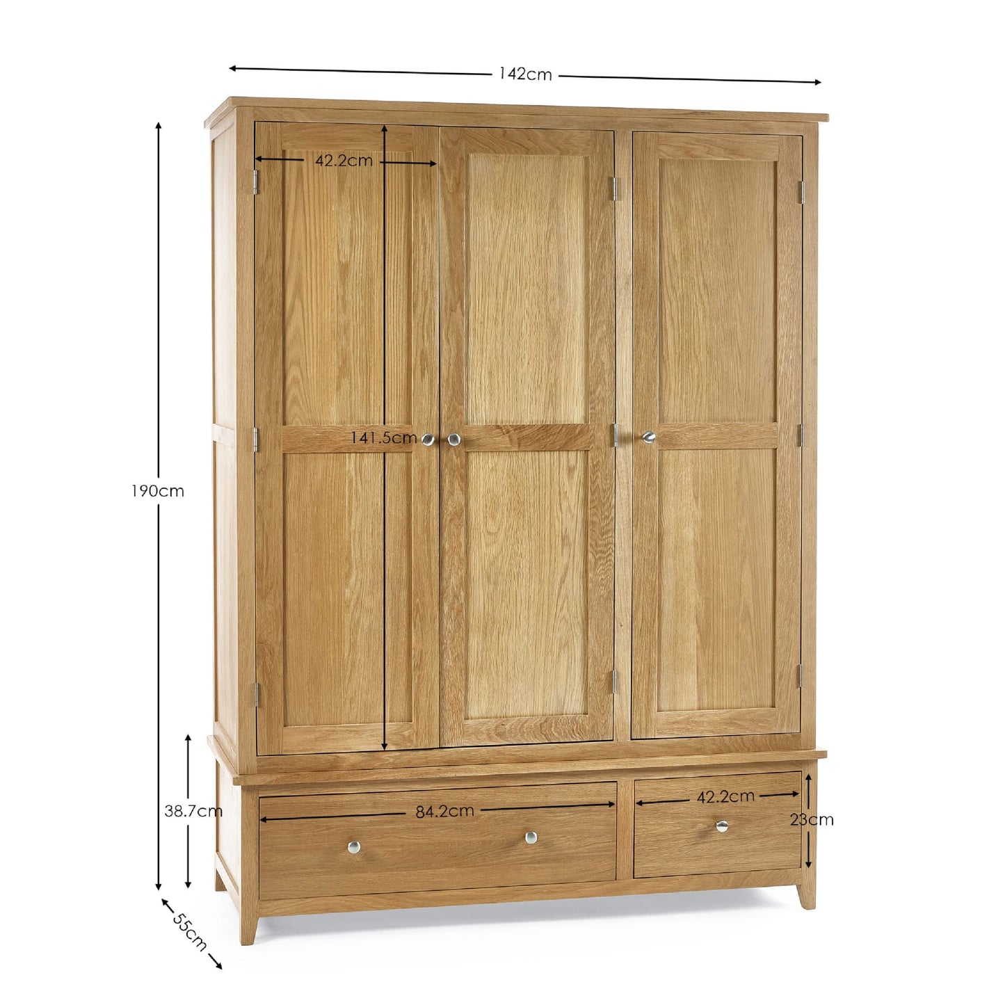 Mallory 3 Door Wardrobe