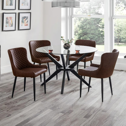 Hayden Round Glass Table