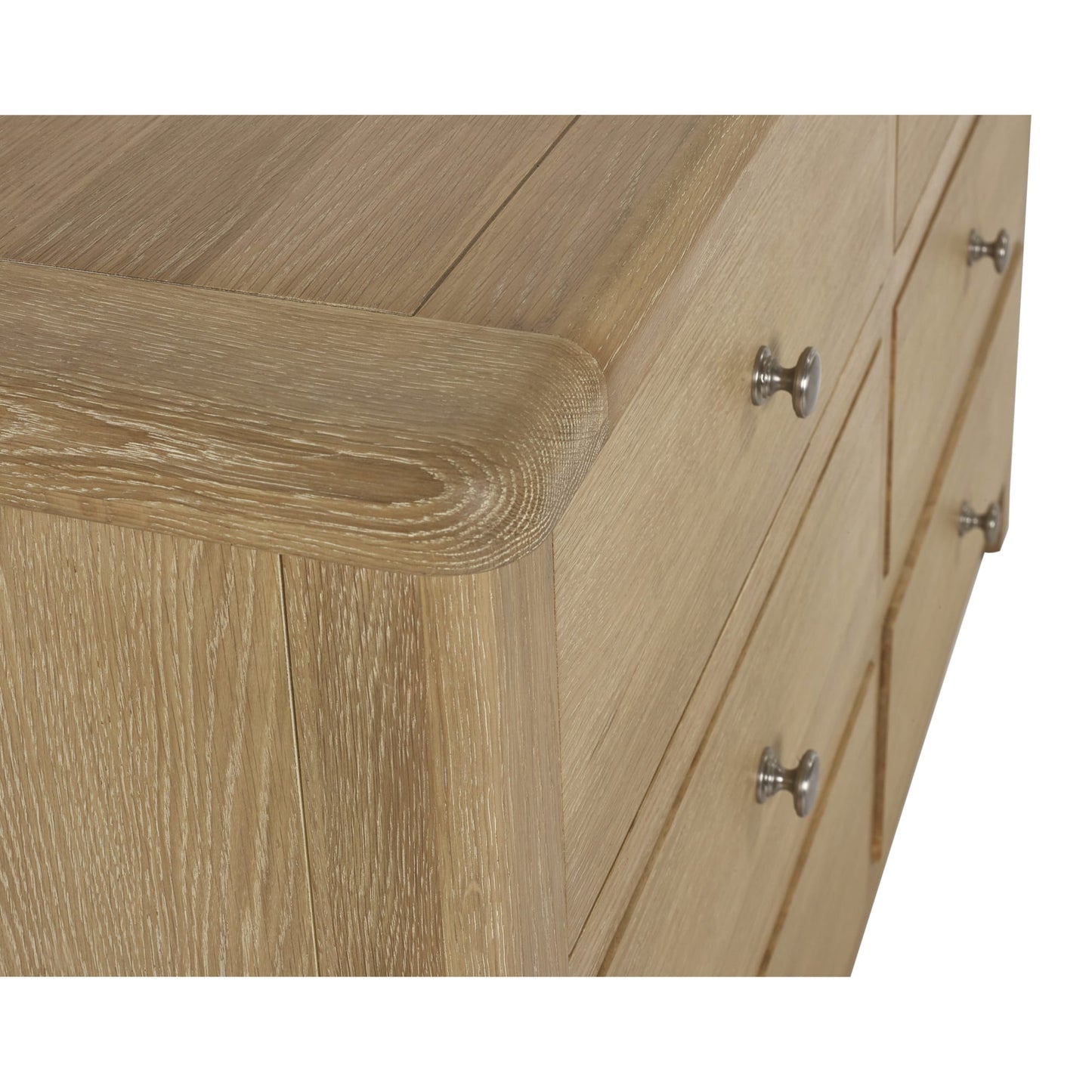 Memphis Limed Oak 6 Drawer Wide Chest